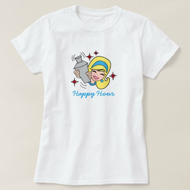 T-Shirt Rétro Happy Hour (Design devant)
