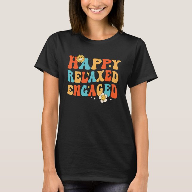 T-shirt Retro Happy Relaxed Engagé (Devant)