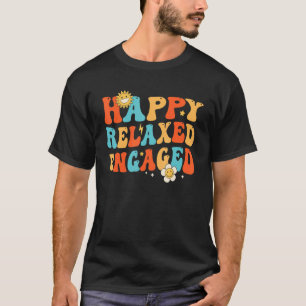 T-shirt Retro Happy Relaxed Engagé
