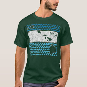 T-shirt Rétro Hawaiian Island Maui Hawaii Vintage Surfing 