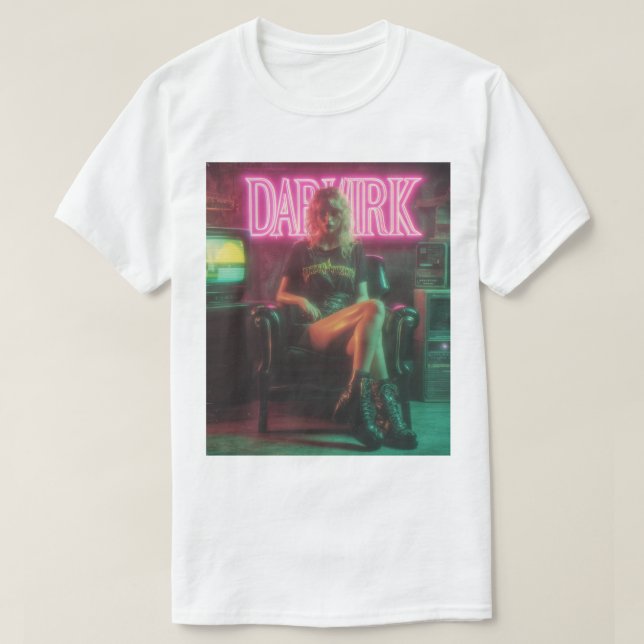 T-Shirt Rétro Hawkins Après Minuit (Design devant)