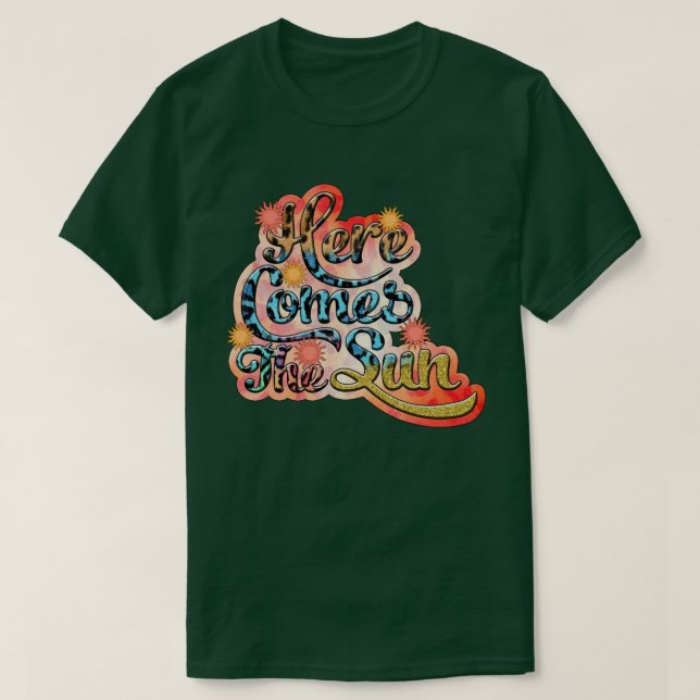 T-shirt Rétro Here Comes (Design devant)