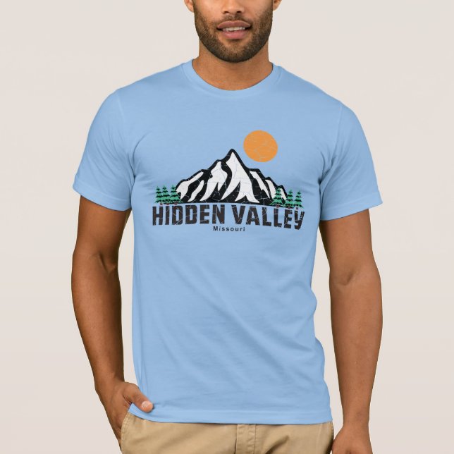 T-shirt Retro Hidden Valley, Missouri (Devant)