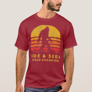 T-shirt Retro Hide Rechercher World Champ Bigfoot Sun