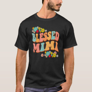 T-shirt Retro Hippie Bienheureuse Grand-Mère Pour Les Femm