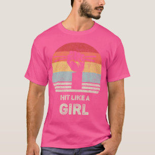 T-shirt Retro Hit Comme Une Fille Drummer Shirt Drummer Do