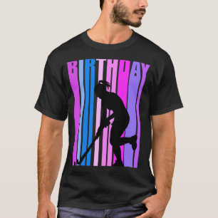 T-shirt Rétro Hockey femmes Anniversaire de terrain Escadr