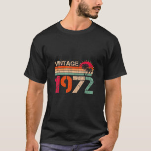 T-shirt Rétro Hommes Femmes 50E Anniversaire Vintage 1972