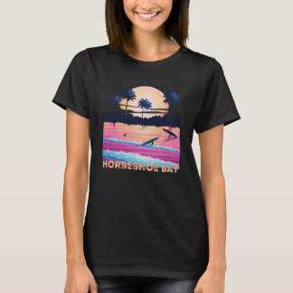 T-shirt Rétro Horseshoe Bay Bermuda Surf souvenir