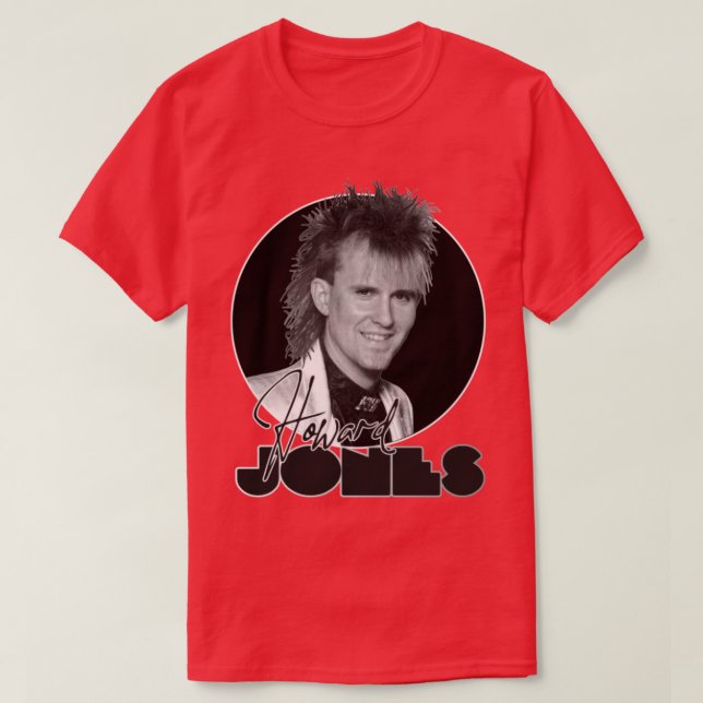T-shirt Retro Howard Jones Hommage éternel (Design devant)