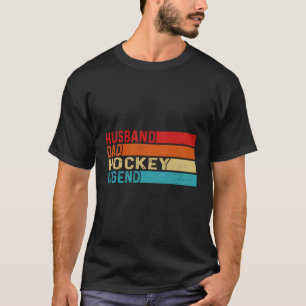 T-shirt Retro Husband Papa Hockey Legend Papa Vintage