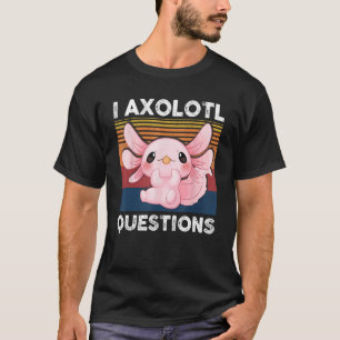 T-shirt Retro I Axolotl Question Salamandre rose Enfants M