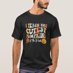 T-shirt Retro I Enseigner Le Citrouille Le Plus Cutest Dan