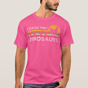T-shirt Retro I Lever de minuscules dinosaures poulet - Vi