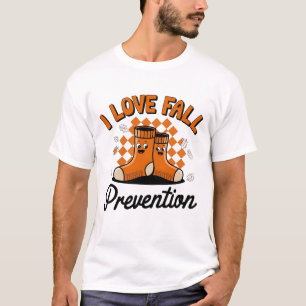 T-shirt Retro I Love Automne Prévention Automne Physique T