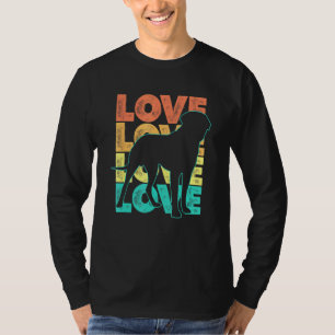 T-shirt Retro I Love My English Mastiff Chien Thème Design