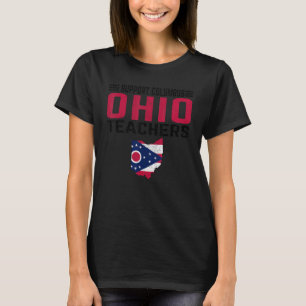 T-shirt Retro I Support Columbus Ohio Enseignant En Grève