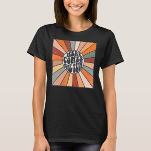 T-shirt Retro Ici Venir L'Été Vacances Plage Summ