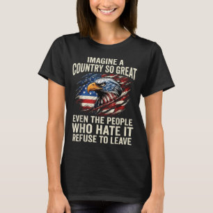 T-shirt Rétro Imaginez Un Pays Si Génial Même Les Gens