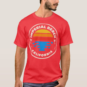 T-shirt Retro Imperial Beach California Vintage Beach Surf