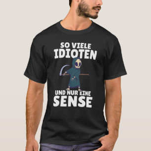 T-shirt Rétro-imprimer Tant d'idiots et un sens de l'humo 