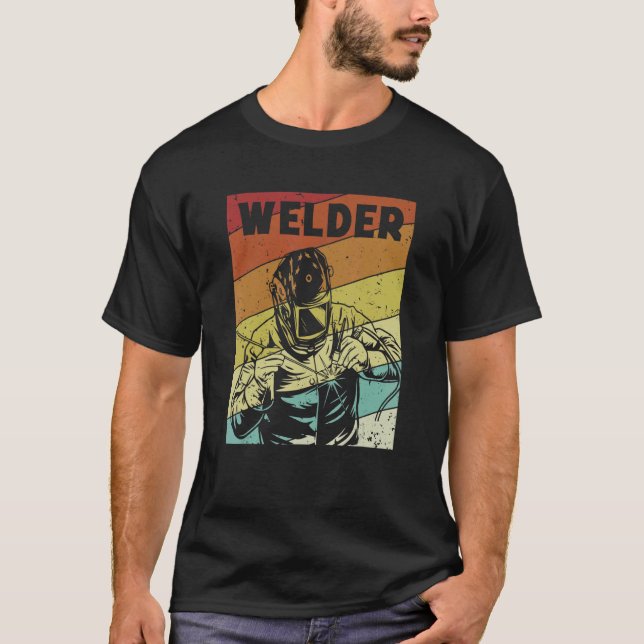 T-shirt Retro Inspector Tig Tack Mig Rig Technician Welder (Devant)