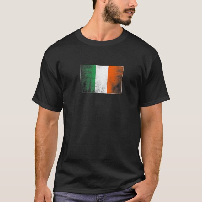 T-shirt Retro Irish flag St Patricks' day Patriotic Irishm (Devant)