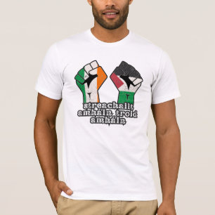 T-shirt Rétro Irlande Palestine Solidarité Première révolu