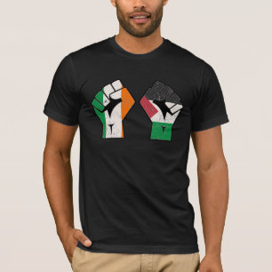T-shirt Rétro Irlande Palestine Solidarité Première révolu