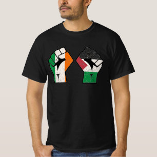 T-shirt Rétro Irlande Palestine Solidarité Première révolu