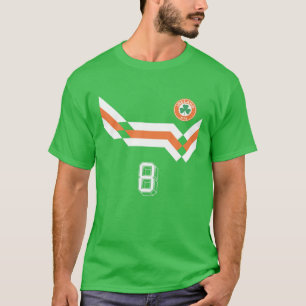T-shirt Retro Irlande Soccer Jersey Eire Crest Irish Clove
