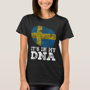 T-shirt Retro It's In My Dna Suède Drapeau Empreinte