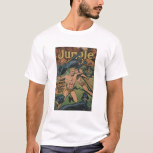 T-shirt Retro Jaguar Comics Books - Tarzan - Jungle Boy
