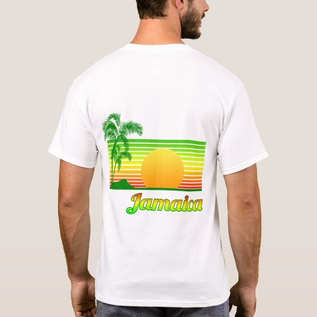 T-shirt Retro Jamaica Caraïbes (Dos)