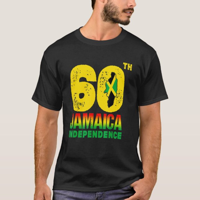 T-shirt Retro Jamaïque 60ème anniversaire de l'indépendanc (Devant)