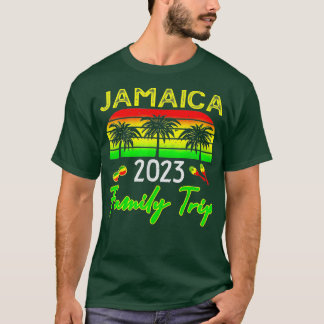 T-shirt Retro Jamaïque Famille Vacances 2023 Jamaican Holi