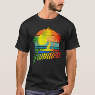 T-shirt Retro Jamaïque Summer Beach Vacances Pour Hommes F