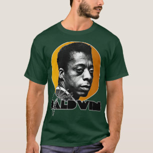 T-shirt Retro James Baldwin Gold Hommage
