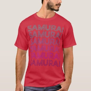 T-shirt rétro japonais Bushido, guerrier de Samura