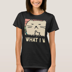 T-shirt Rétro Je Fais Ce Que Je Veux Chat Indépendant Rebe