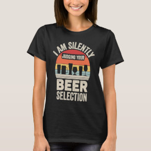 T-shirt Retro Je Juge Silencieusement Votre Sélection De B