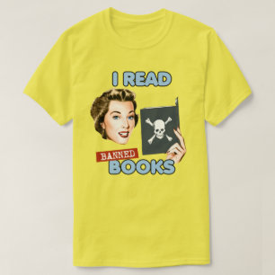 T-shirt Retro je lis des livres interdits