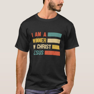 T-shirt Retro Je Suis Un Gagnant En Christ Jésus Sauveur C