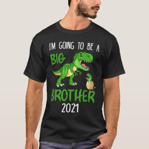 T-shirt Rétro Je vais être un grand frère 2022 Saurus Re