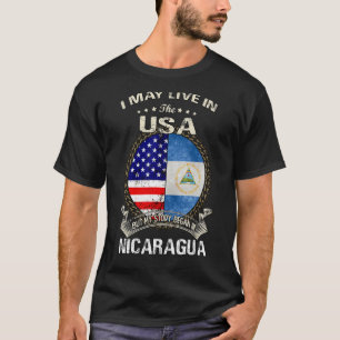 T-shirt Retro Je Vis Peut-Être Aux Etats-Unis Mais Mon His
