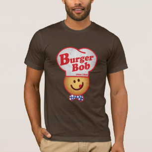 T-shirt Rétro joint d'hamburger - cru de Bob d'hamburger