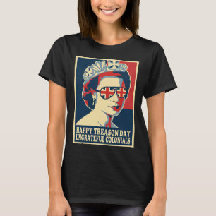 T-shirt Retro Joyeuse Journée de la trahison 4 juillet col