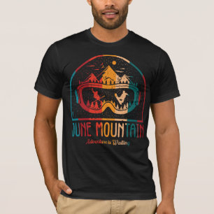 T-shirt Retro June Mountain Ski Adventure