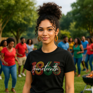 T-shirt Retro Junet1865 Pan-African Pride