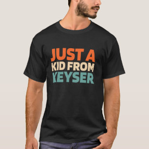 T-shirt Retro Juste Un Enfant De Virginie Occidentale Keys